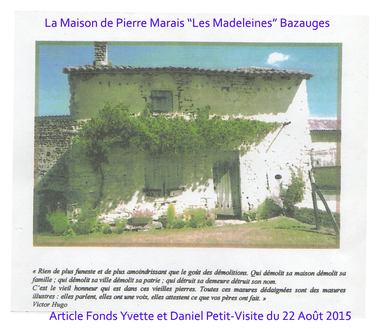 1 b pierre marais bazauges photo maison 22 aout 2015
