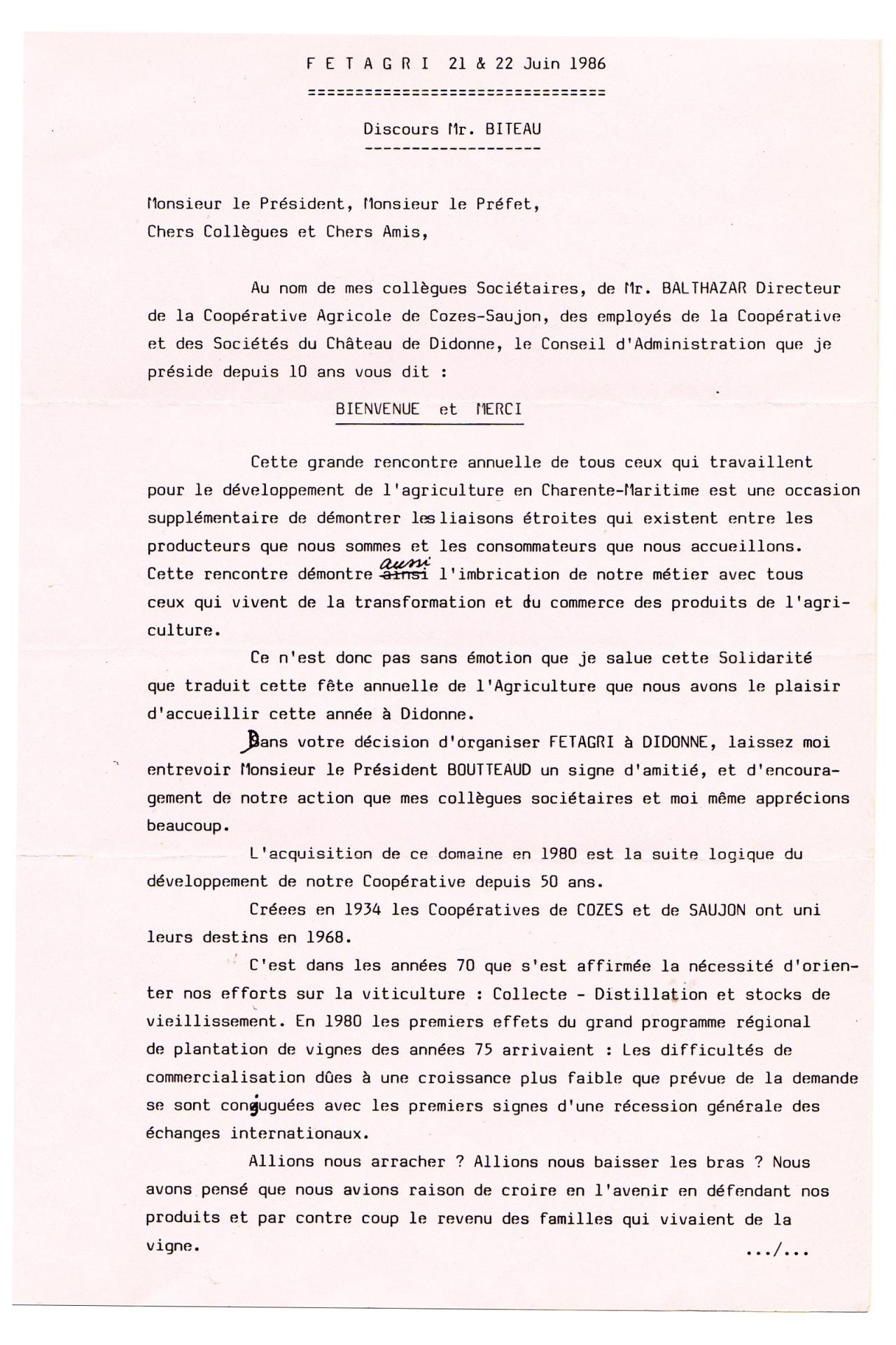 1986 fetagri didonne discours biteau 21 juin page 1 sur 2