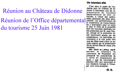 Didonne office departemental du tourisme25 juin 1981 ex