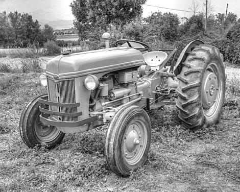 Ford farm tractor black and white ken smith